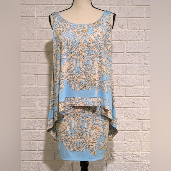 Analili Dresses & Skirts - Analili Tropical Spring-Summer Beach Cruise Dress Sz Small Stretchy sleeveless